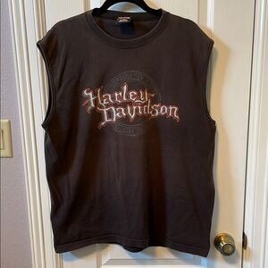 Harley-Davidson Sleeveless Black T-Shirt